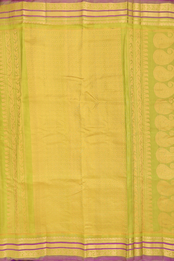 Gadwal Silk Saree In Royal Blue With Floral Buttas