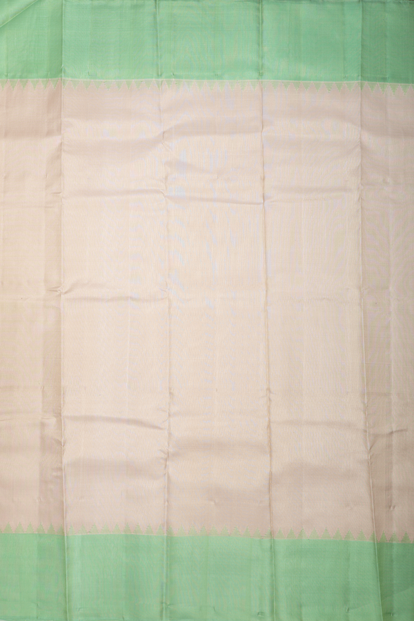 Gadwal Silk Saree In Tan With Contrast Border