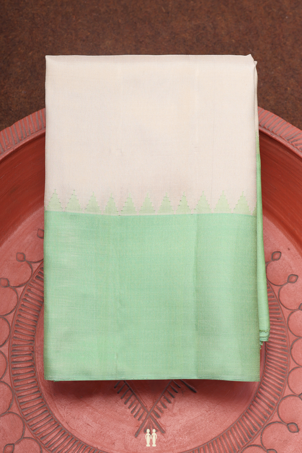 Gadwal Silk Saree In Tan With Contrast Border