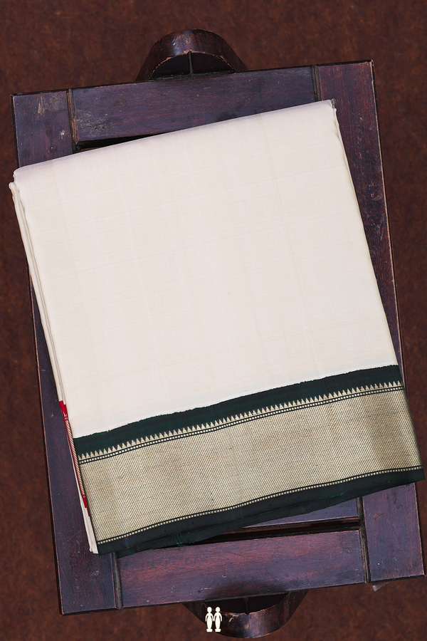 Ganga Jamuna Border Brown Silk Dhoti With Shirt Material