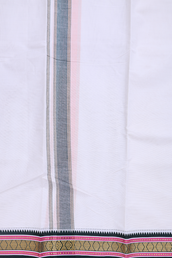 Ganga Jamuna Border White Cotton Dhoti