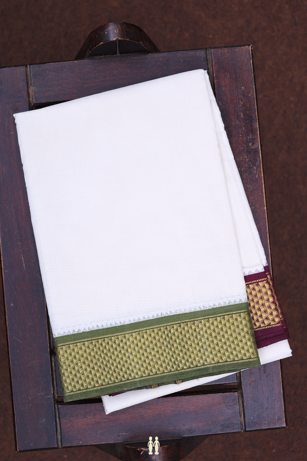 Ganga Jamuna Border White Cotton Dhoti