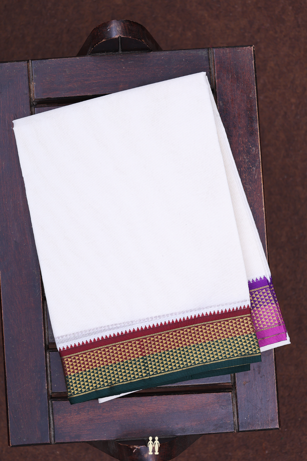 Ganga Jamuna Border White Cotton Dhoti