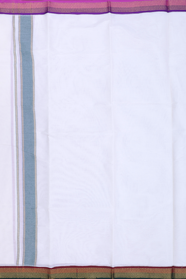 Ganga Jamuna Border White Cotton Dhoti