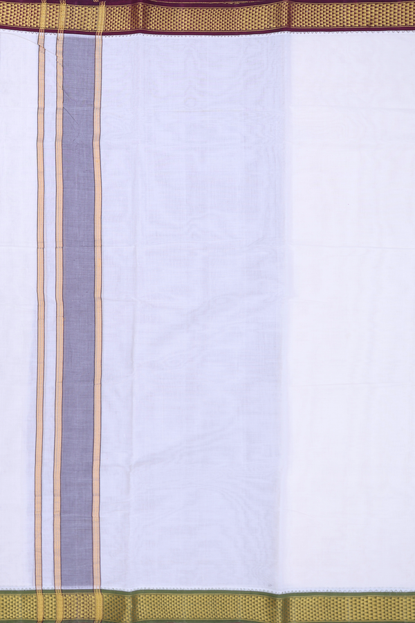 Ganga Jamuna Border White Cotton Dhoti