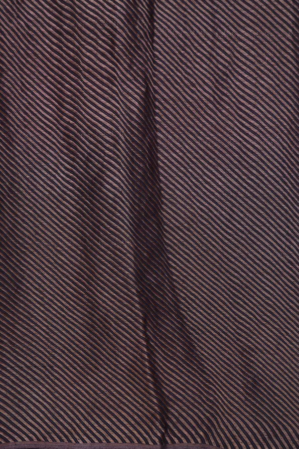 Georgette Saree In Black With Ajrakh Printed Design