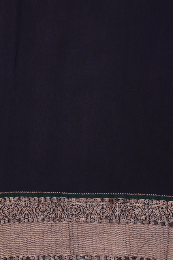 Georgette Saree In Dark Oak Brown With Printed Design