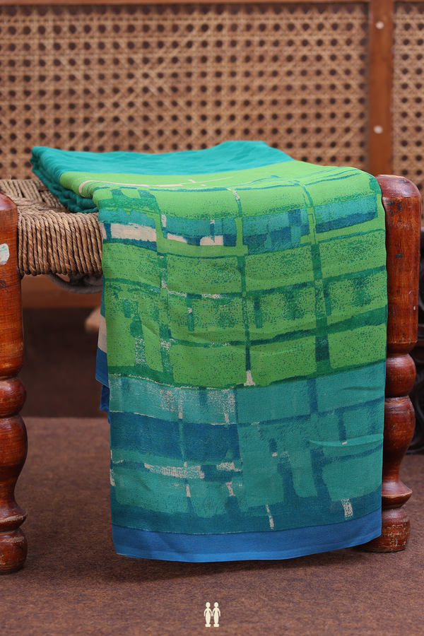 Georgette Saree In Shades Of With Allover Design