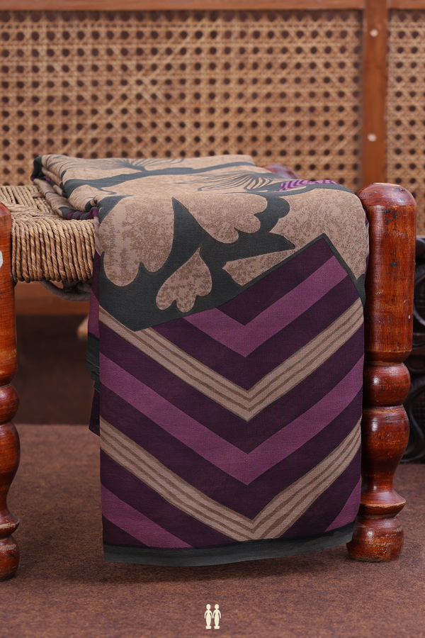 Georgette Saree In Multicolor With Allover Design