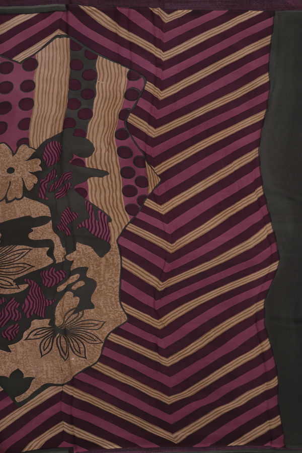 Georgette Saree In Multicolor With Allover Design