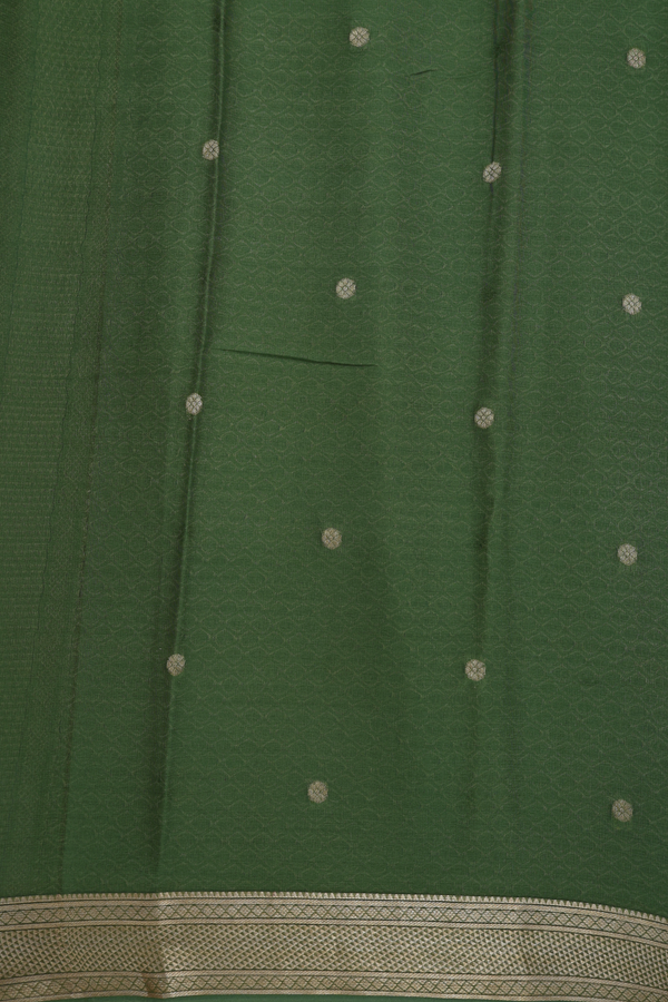 Georgette Saree In Shades Of Green With Allover Design
