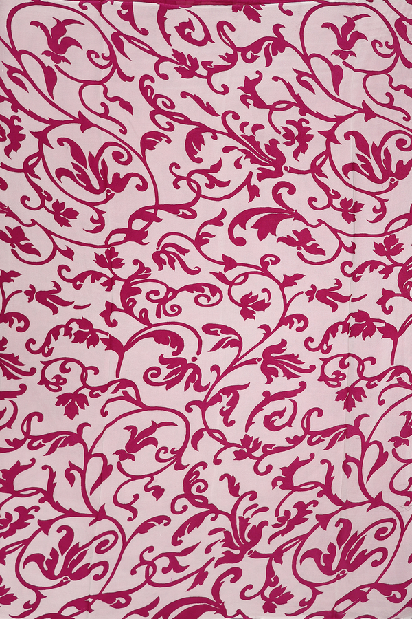 Georgette Saree In White With Printed Design