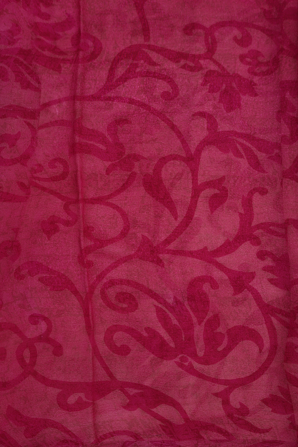 Georgette Saree In White With Printed Design