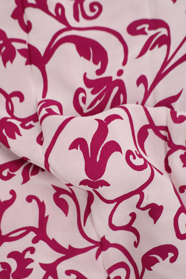 Georgette Saree In White With Printed Design