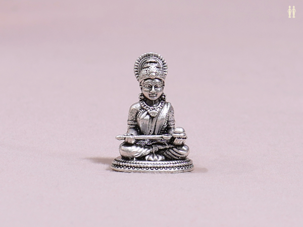 Goddess Annapoorani Pure Silver Idol