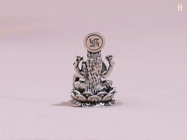 Goddess Lakshmi Pure Silver Idol