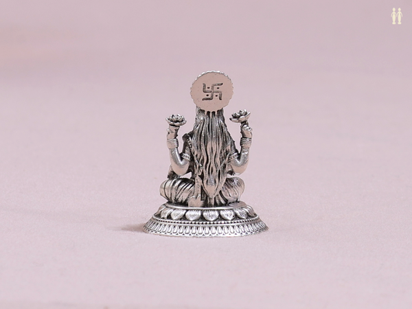 Goddess Lakshmi Pure Silver Idol