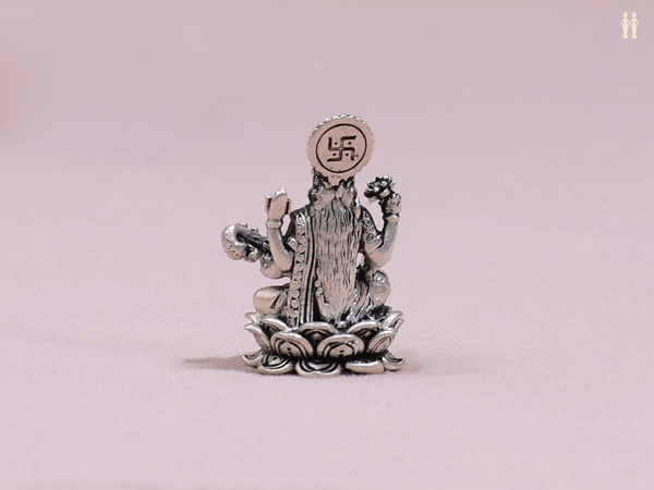 Goddess Saraswathi Pure Silver Idol