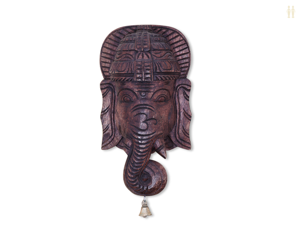 Wooden Ganesha Face Wall Hanging For Decor