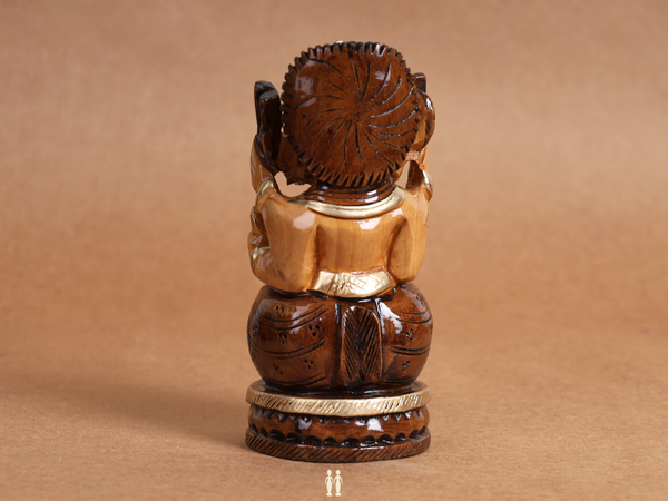 Lord Ganesha Wooden Statue