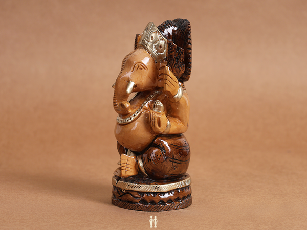 Lord Ganesha Wooden Statue