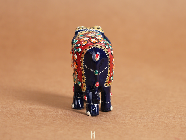 Set Of 2 Wooden Elephant For Decor