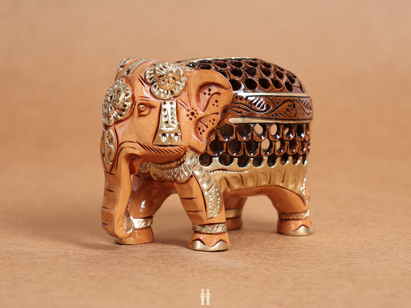 Wooden Handicraft Elephant For Decor