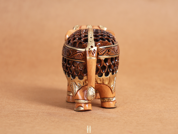 Wooden Handicraft Elephant For Decor
