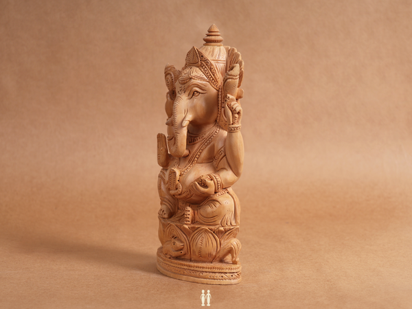 Wooden Handicraft Lord Ganesha For Showpiece