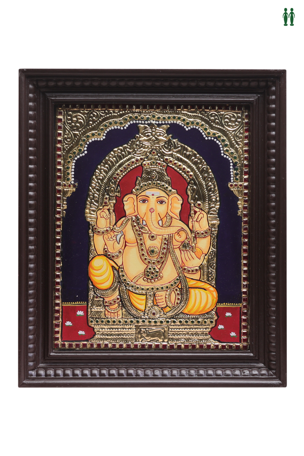 Lord Ganesha Tanjore Painting
