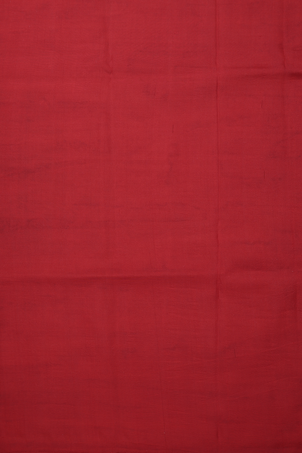 Pochampally Silk Saree Crimson Red With Allover Design