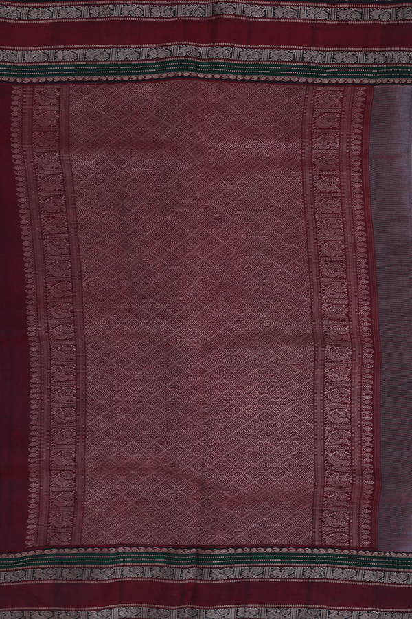 Kanchipuram Silk Saree In Pink With Hand Painted Design