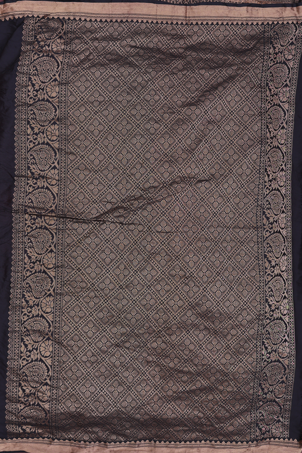 Bandhani Silk Saree In Black With Tie And Dye Design