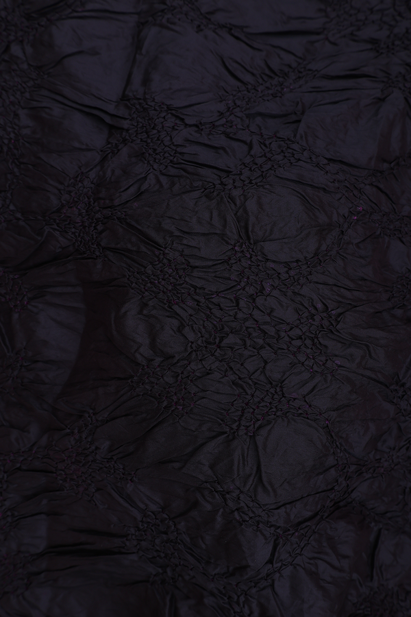 Bandhani Silk Saree In Black With Tie And Dye Design