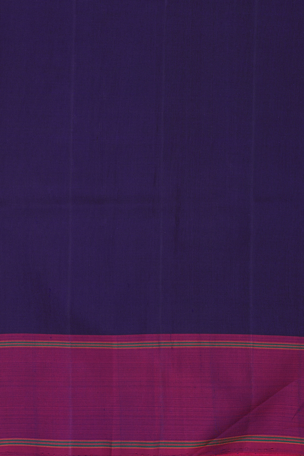 Kanchipuram Silk Saree In Off White With Hand Painted Design
