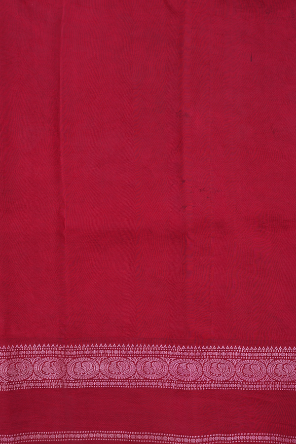 Kanchipuram Silk Saree Black With Floral Hand Painted Design