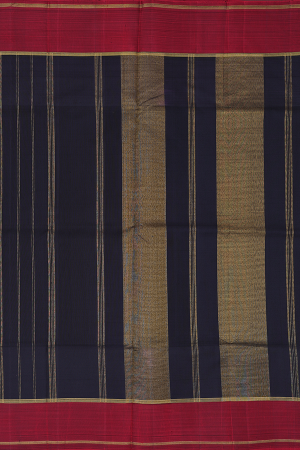 Kanchipuram Silk Saree In White With Warli Hand Painted Deisgn