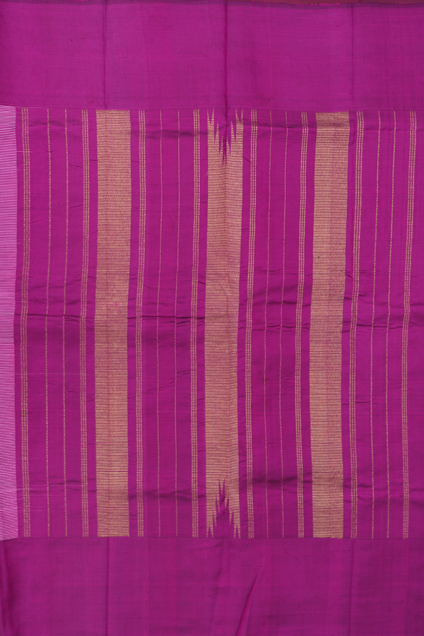 Kanchipuram Silk Saree In Purple With Printed Design