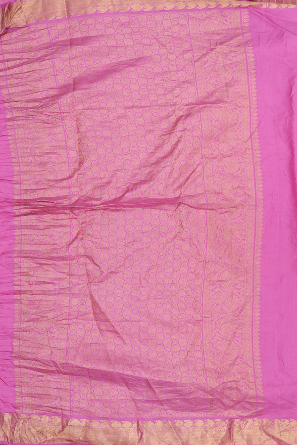 Bandhani Silk Saree In Royal Yellow With Zari Buttas