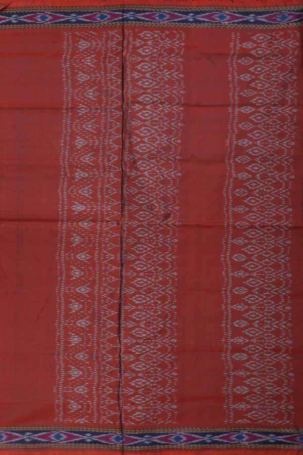 Pochampally Silk Saree In Black With Allover Design