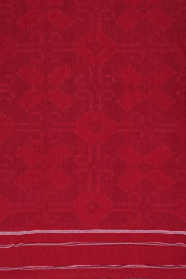 Pochampally Cotton Saree In Royal Blue With Allover Design