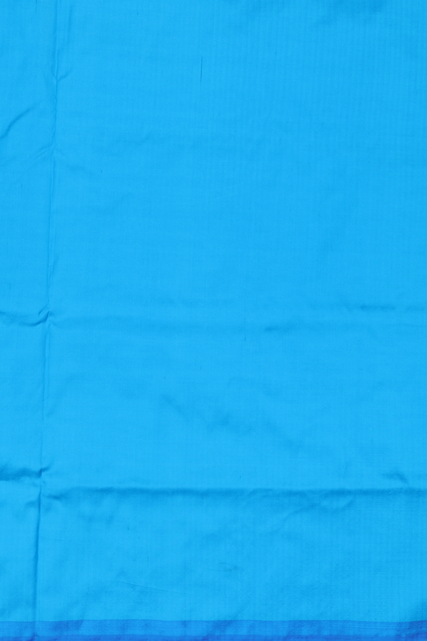 Pochampally Silk Saree In Blue With Diamond Design