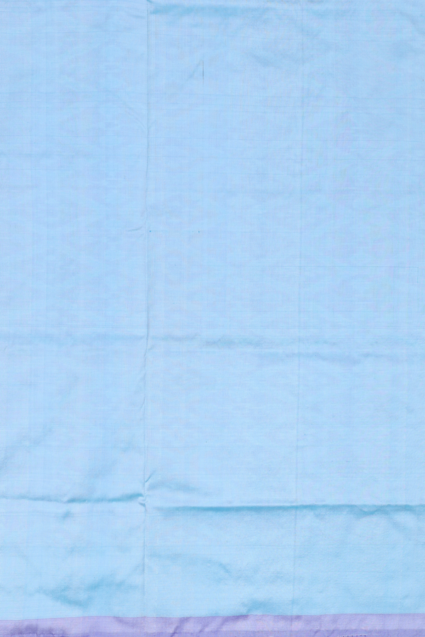 Pochampally Silk Saree In Blue With Diamond Design