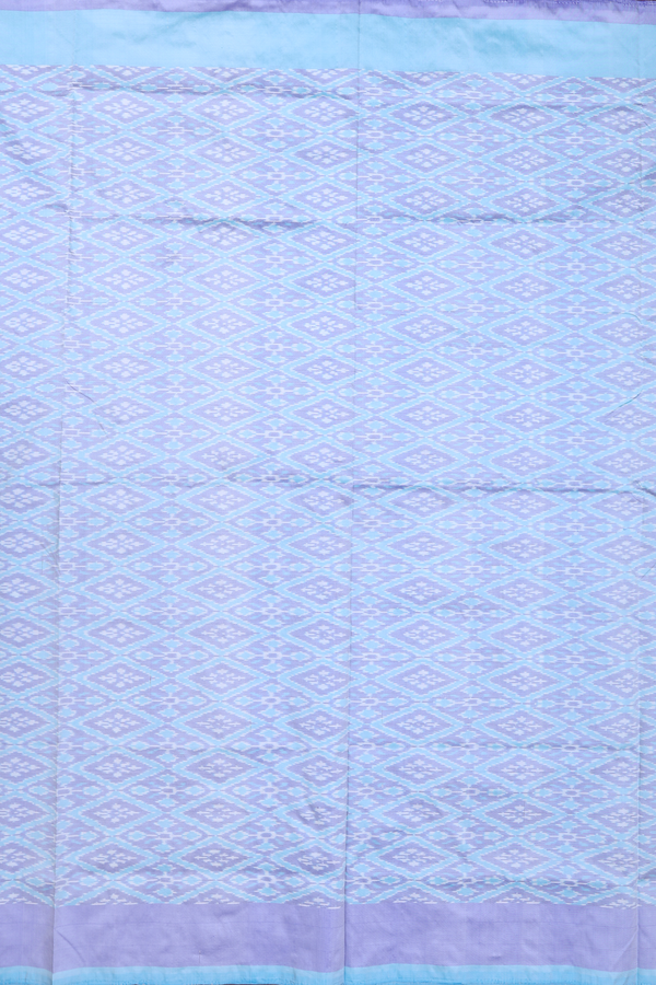Pochampally Silk Saree In Blue With Diamond Design