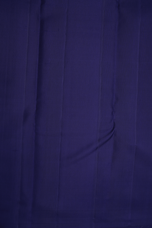 Half And Half Colored Shades Of Blue Kanchipuram Silk Saree