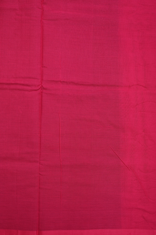 Handloom Cotton Saree In Black With Threadwork Buttas