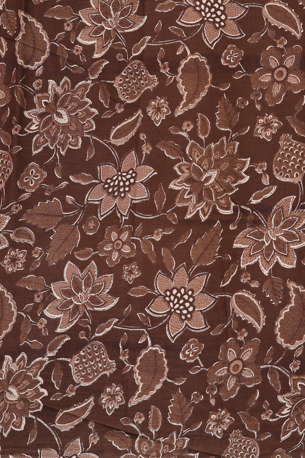 Hyderabad Cotton Saree In Chilli Red With Patch Work