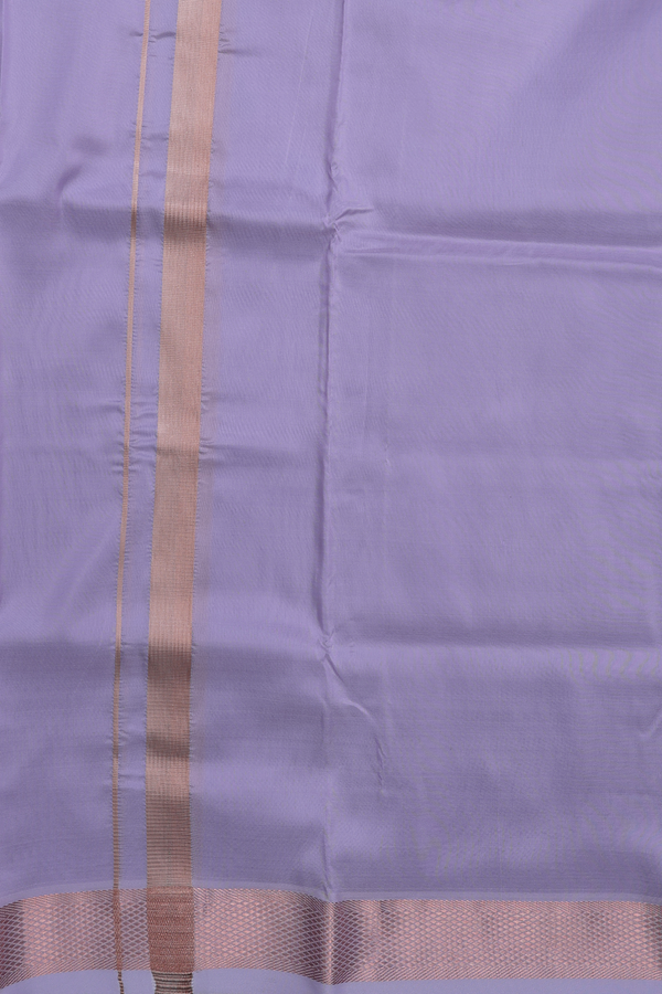 Zari Border Pastel Purple Art Silk Dhoti