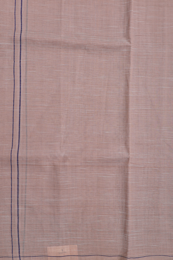 Self Stripes Design Brown Cotton Dhoti