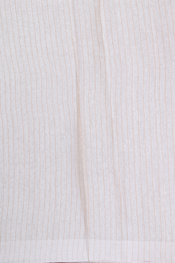 Tussar Silk Saree In Pastel Brown With Hand Painted Design